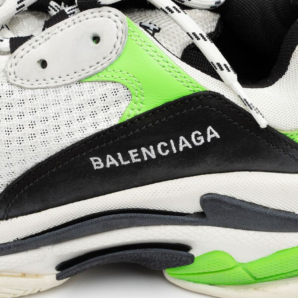 Balenciaga Calfskin Mesh Triple S Sneakers - Size 10 / 40 - Picture 8 of 8